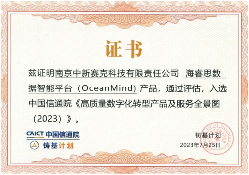 中國信通院發布《高質量數字化轉型產品及服務全景圖（2023）——信息系統集成服務篇》